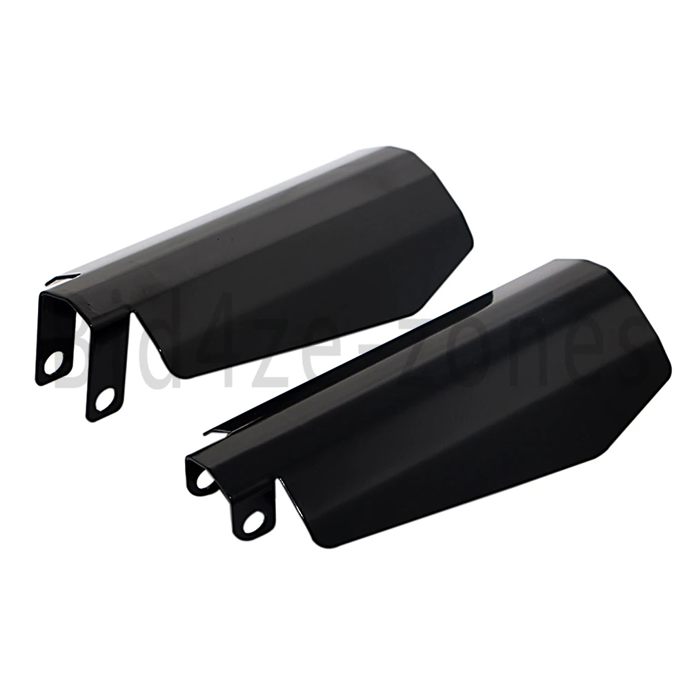 

Motorcycle Small Customs Stainless Coffin Cut Hand Guards Guard For Harley Dynas 06 and older Baggers FXR's W/ Upgraded Controls