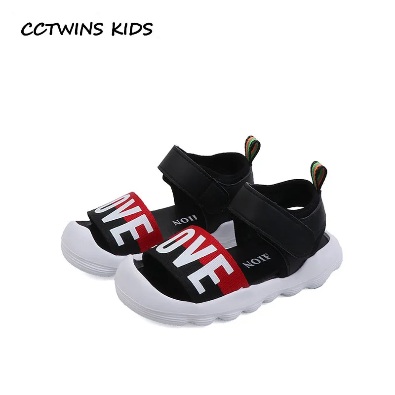 

CCTWINS Kids Shoes 2019 Summer Girls Brand Sport Sandlas Children Fashion Beach Shoes Babys Boys Black Flat Toddler BS061