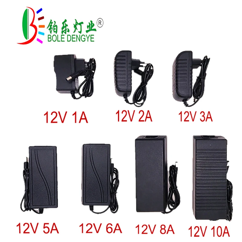 Светодиодный драйвер 12В 1A 2A 3A 5A 6A 8A 10A 60W 100W 120W Питание AC 220V DC/DC 12V LED трансформаторы