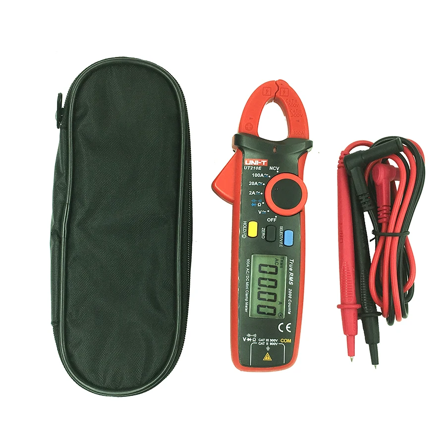 UNI T UT210E digital clamp meter LCD auto range AC DC current voltage