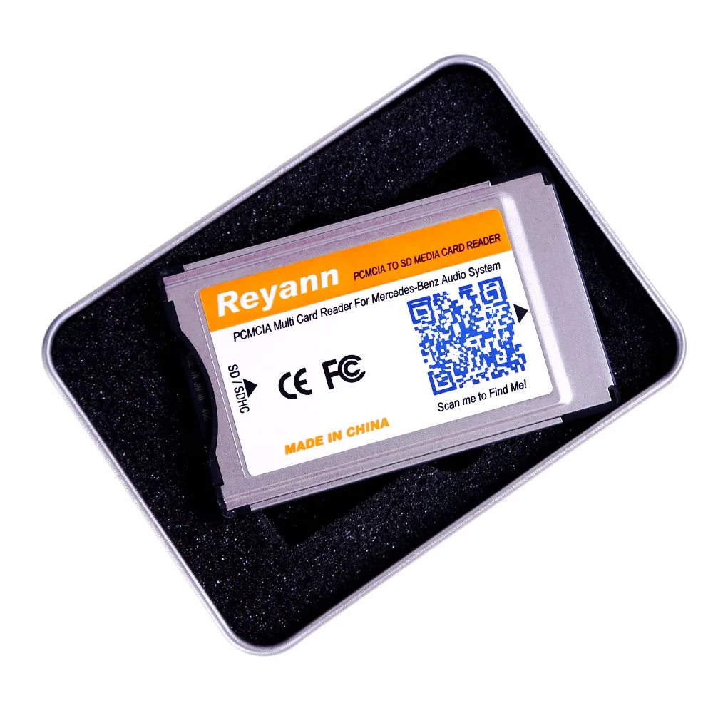 

Reyann SD to PCMCIA card reader adapter for Mercedes-Benz COMMAND APS System with PCMCIA Slot MP3 Audio System Up to 32GB SDHC