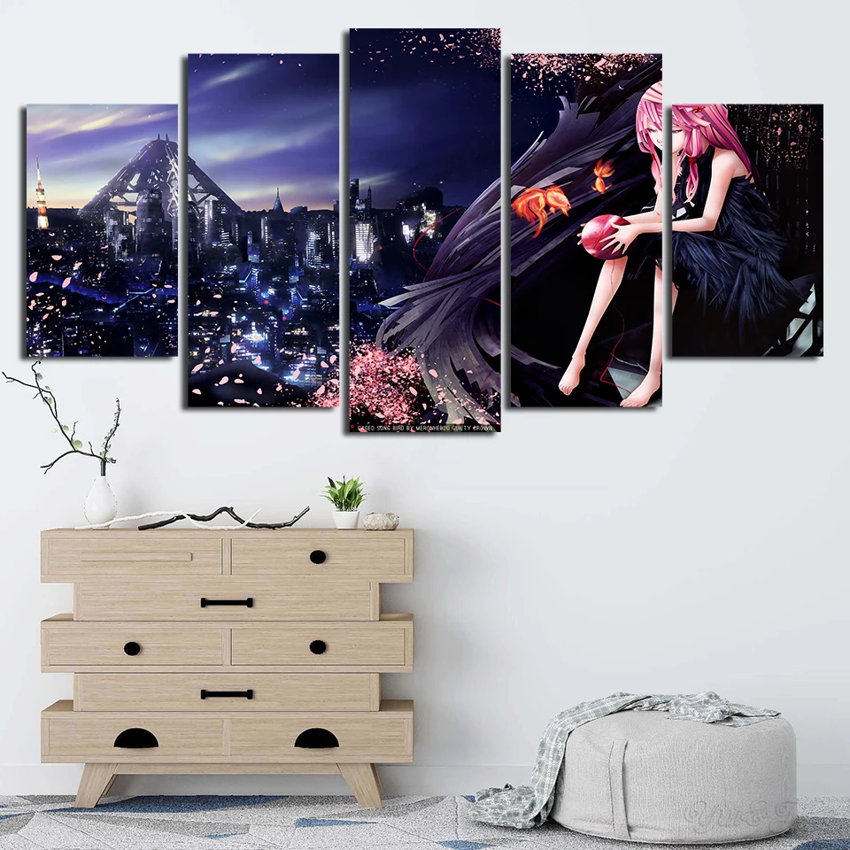 Home-Decoration-Wall-Art-Framework-Canvas-Paintings-Modular-5-Pieces-Guilty-Crown-Pictures-Printed-Animation-Poster (2)