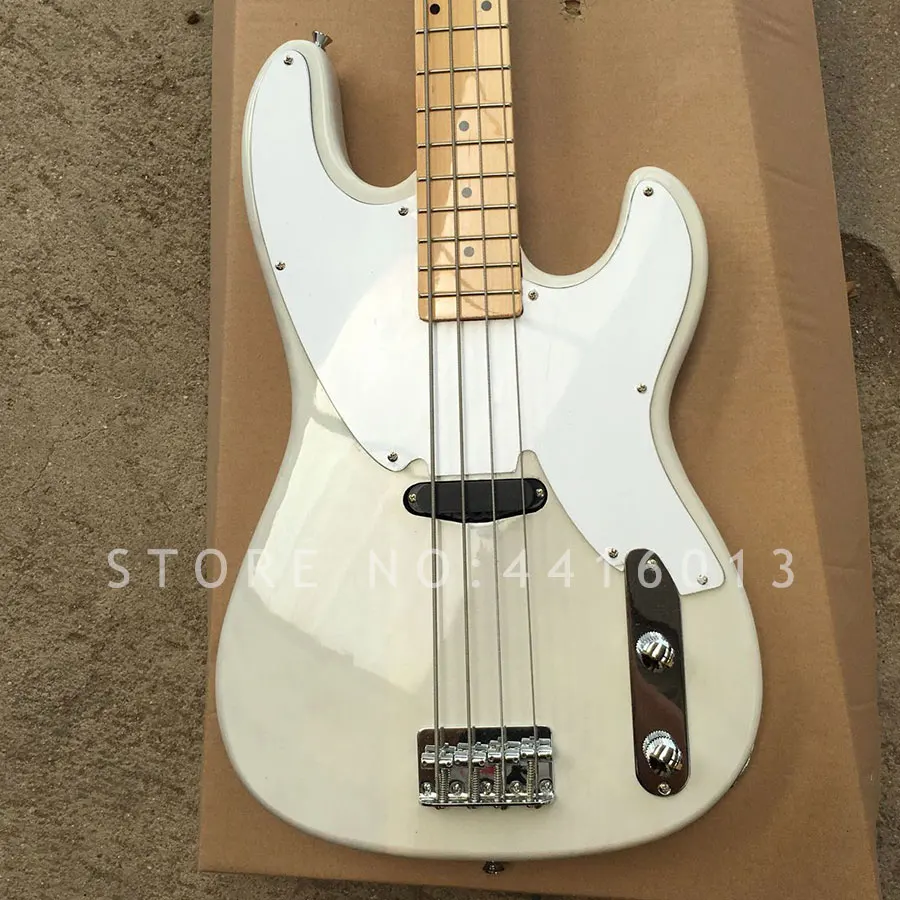 

New Top quality factory custom TELE bass 4 strings electric bass with maple fingerboard musical instument shop