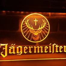 LR061 Jagermeister голова оленя светодиодный неоновый знак