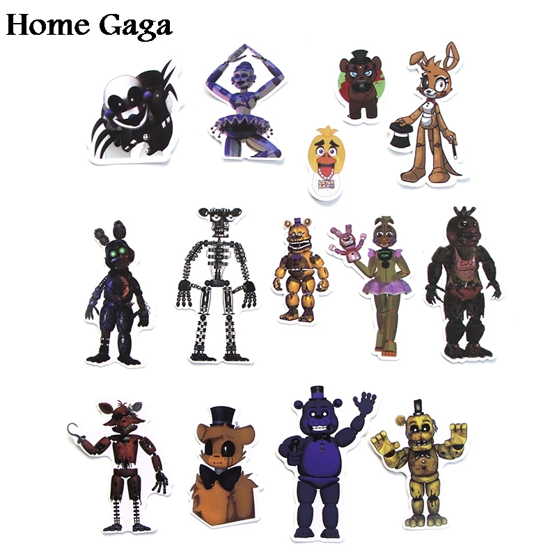 Homegaga 58 шт. Nights at Freddy bears, детское украшение, стикеры для скрапбукинга, альбома, багажа, ноутбука, телефона, наклейка, D1535