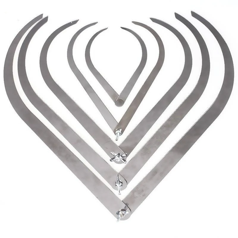 

Profession 4"6" 8" 10" 12" Length Bent-leg Stainless Steel Caliper Clay Sculpture Ceramic Measuring Pottery Tools High Quality