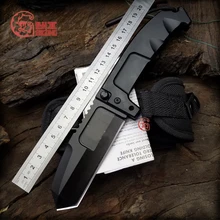 Складной нож BIGONG 440C из холодной стали T6 с алюминиевой ручкой, нож для выживания