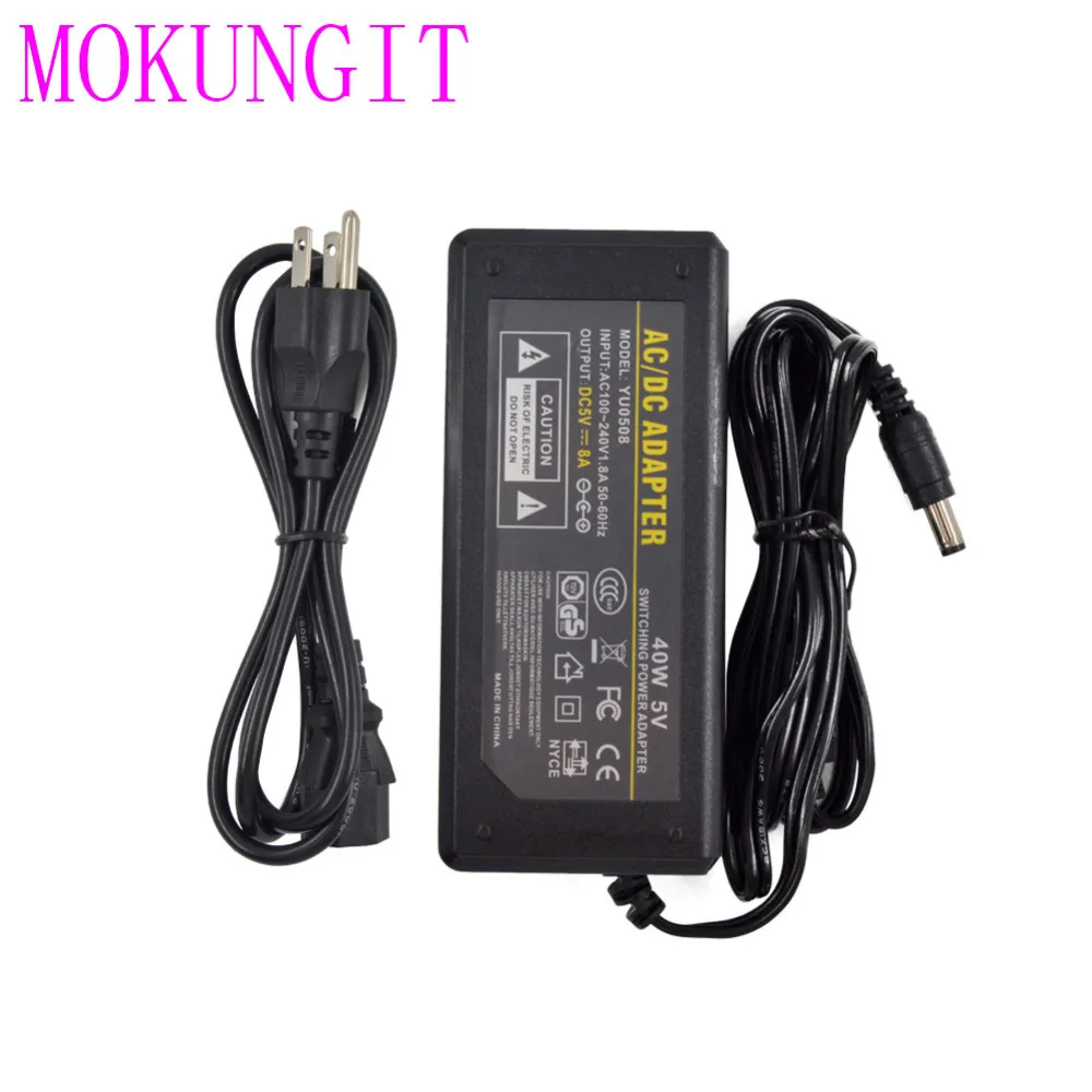 

5V 8A 40W Adapter Transformer Power Supply for APA102 WS2812B WS2801 LED strip