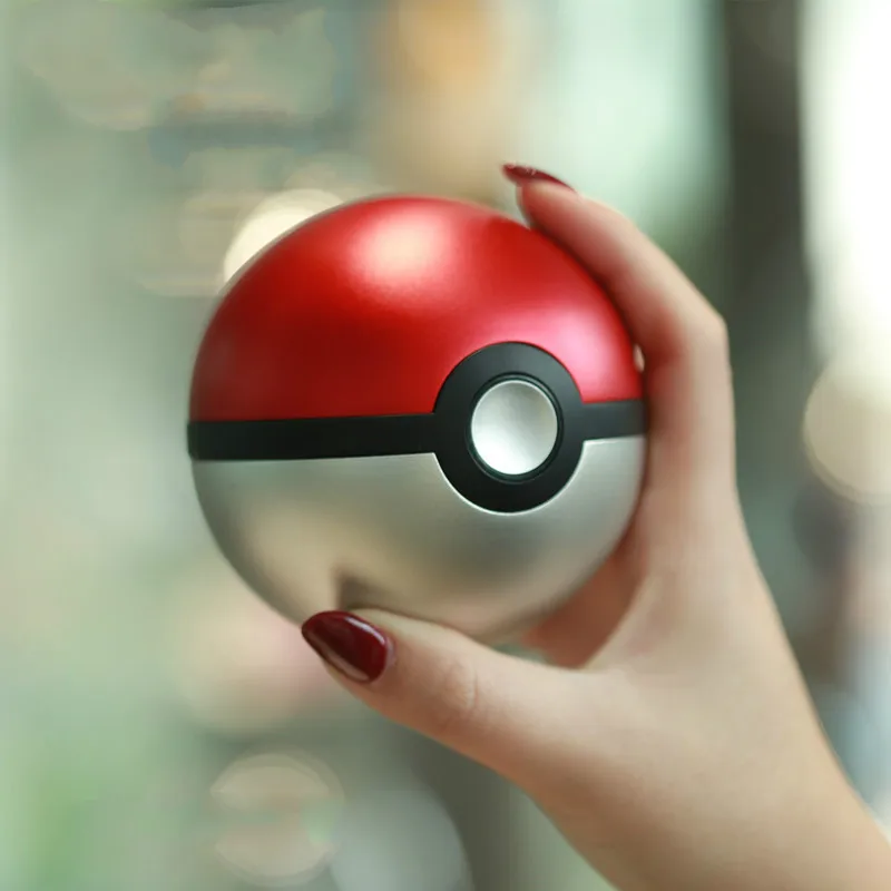 NS Mobile Phone Charger Alloy 5V/2.1A Output 12000mAh Pokeball Power Bank Charger Custom Christom Gift Pokemons Go Powerbank