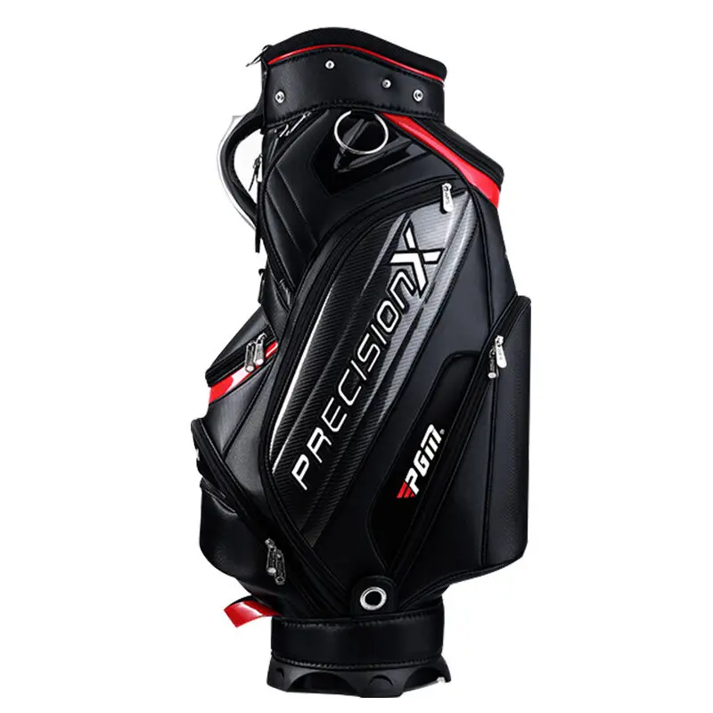 Новая марка PGM Golf стандартная упаковка шаров сумка гольф клуба мяч для гольфа ПУ Сумка водонепроницаемая емкость Стандартная 14 клубов - Цвет: black red