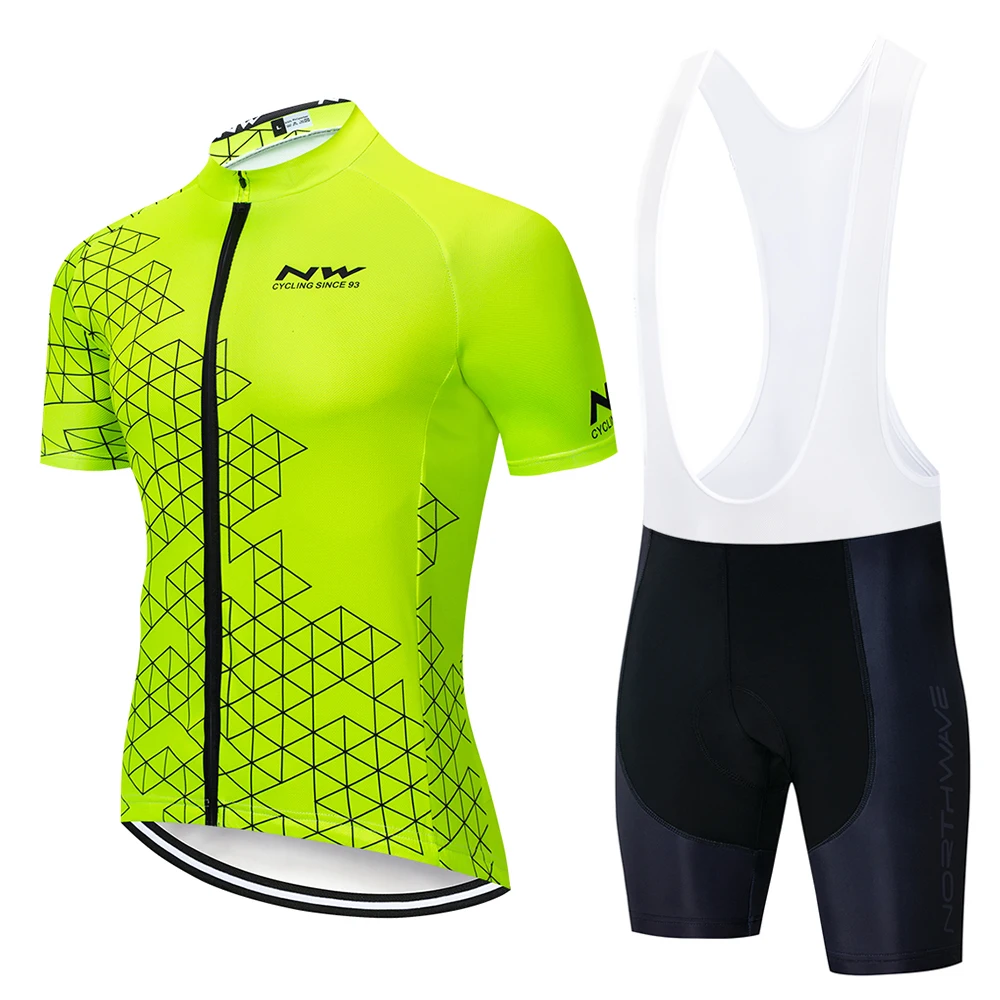 Комплект для езды на велосипеде NW Team PRR, летняя быстросохнущая футболка с коротким рукавом, ropa ciclismo