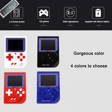 RS-6 Портативный ретро мини портативная игровая консоль 8 бит 2,0 дюймов lcd детский игровой плеер встроенный 129 игровая консоль