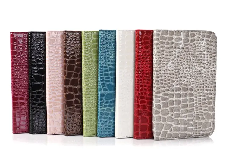 

High Quality New Crocodile Leather Case for Samsung Galaxy Tab3 7" Foldable Smart Cover for Samsung Galaxy Tab3 Lite 7 T110 T111