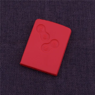 Силиконовый чехол для ключей с 4 кнопками чехол для renault scenic clio laguna megane captur kapptur koleos автомобильные аксессуары - Название цвета: Red