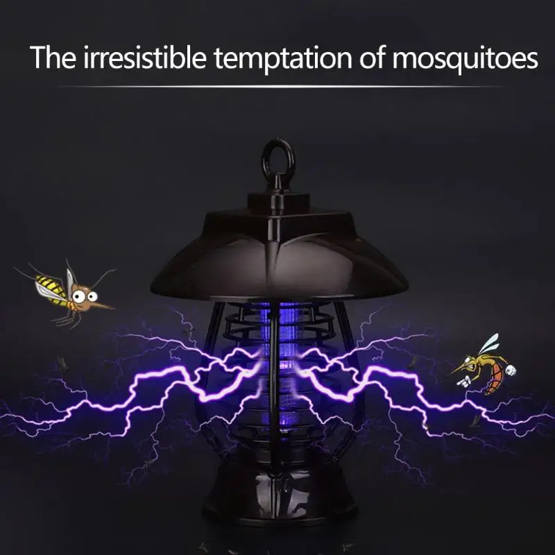 

Outdoor Solar Power Mosquito Killer Light Waterproof Solar Panel LED Lamp Insect Killer Electric Trap Mosquito Killer Lamp