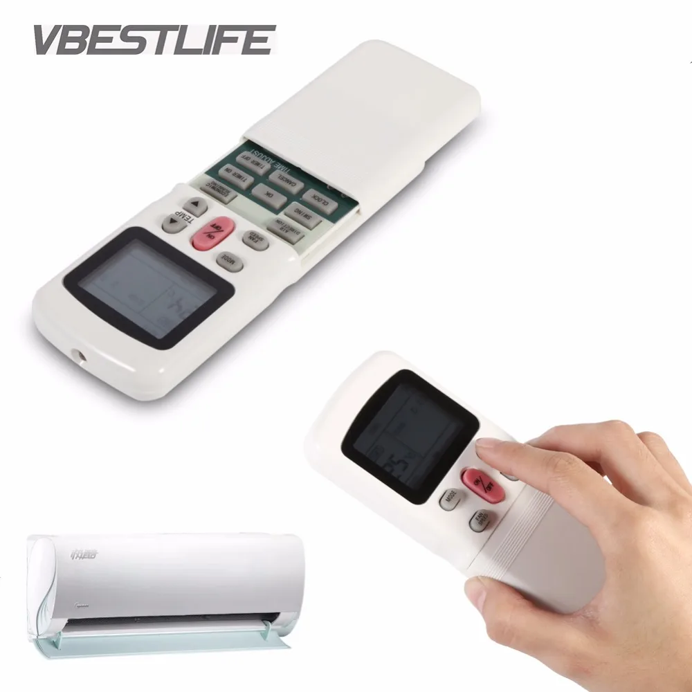 

VBESTLIFE Professional Air Conditioner Remote Control Replacement For Midea R11 LCD Screen Display Smart Mini Remote Universal