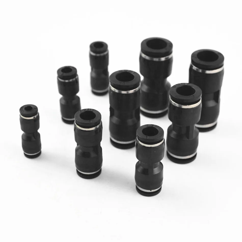 Pneumatic Fittings 10mm 8mm 6mm 12mm OD Hose Tube One Touch Push Into