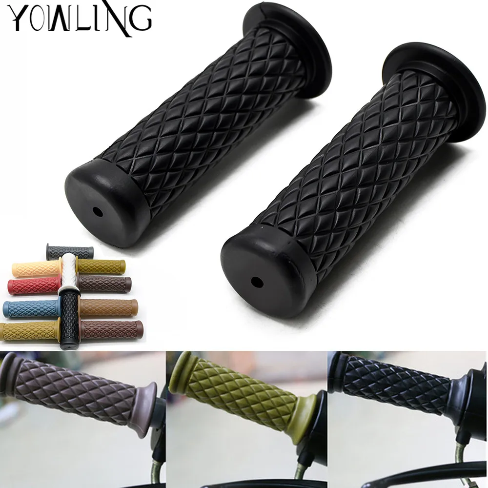 11 color 1 Pair 7/8 &amp;amp;amp;amp;amp;amp;amp;amp;amp;amp;amp;amp;amp;amp;amp;amp;amp;amp;amp;amp;amp;amp;amp;amp;amp;amp;amp;amp;amp;amp;amp;amp;amp;amp;amp;amp;amp;amp;amp;amp;amp;amp;amp;amp;amp;amp;amp;amp;amp;amp;amp;quot; Motorcycle Universal Rubber Black/Brown Handlebar Hand Grip Bar End For Cafe Racer Bobber Clubman Custom