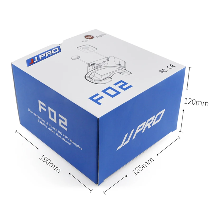 JJRC JJPRO-F01 5,8G FPV очки VR видео очки 64CH 4,3 дюймов для H8D H11D H6D Квадрокоптер с батареей