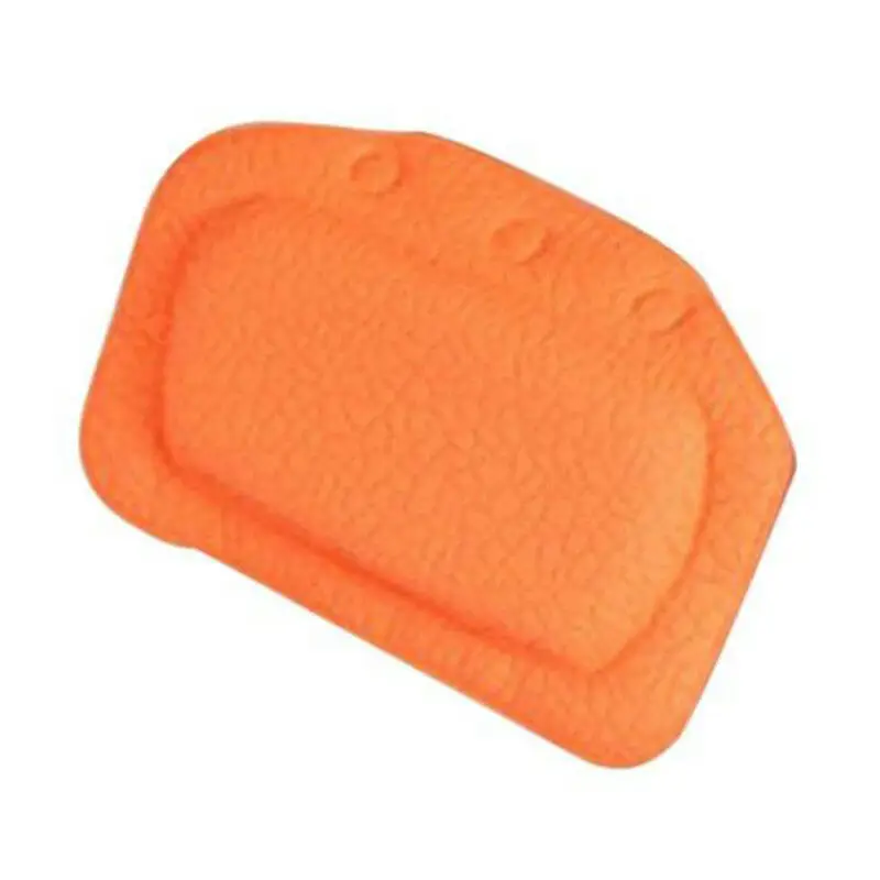 Новая спа ванна Подушка домашняя Нескользящая Ванна из ПВХ подушка мягкая шея подголовник всасывание - Цвет: Orange