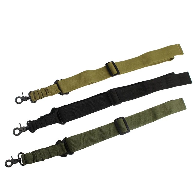 Тактический Пистолет один Point пушки винтовки Tactical Sling Банджи ремешка пояс-Black Tan зеленый 30-0002