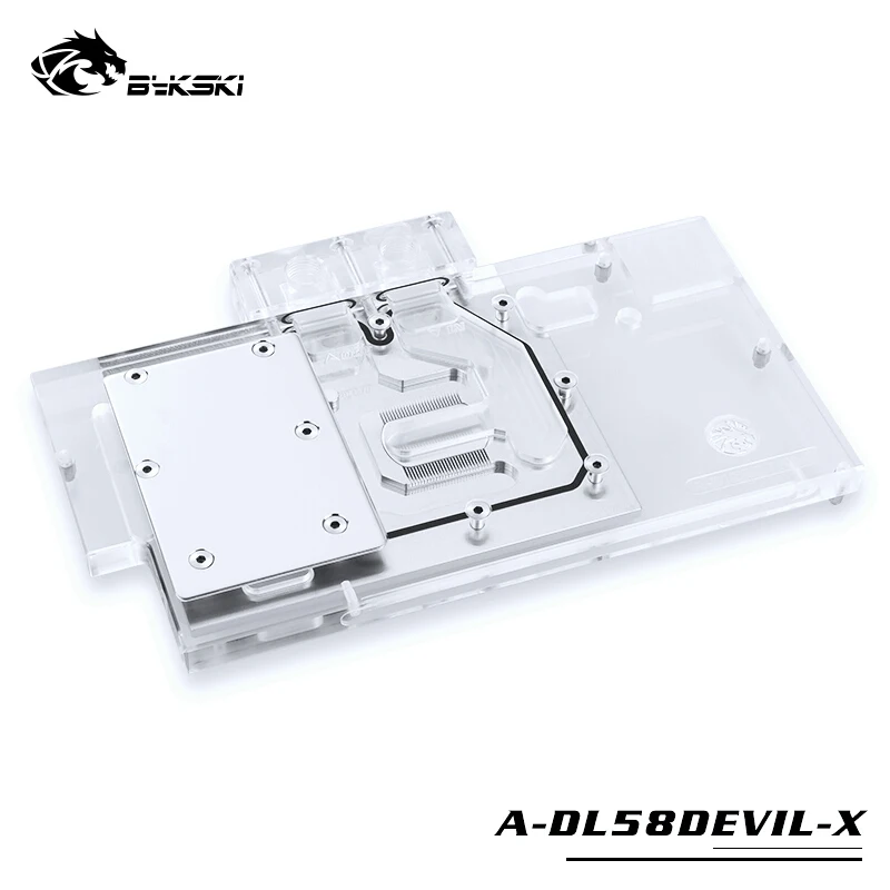 Flash Sale  BYKSKI Water Block use for PowerColor RX580 Red DEVIL 8G RX590 / Video Card Full Cover Graphics Car