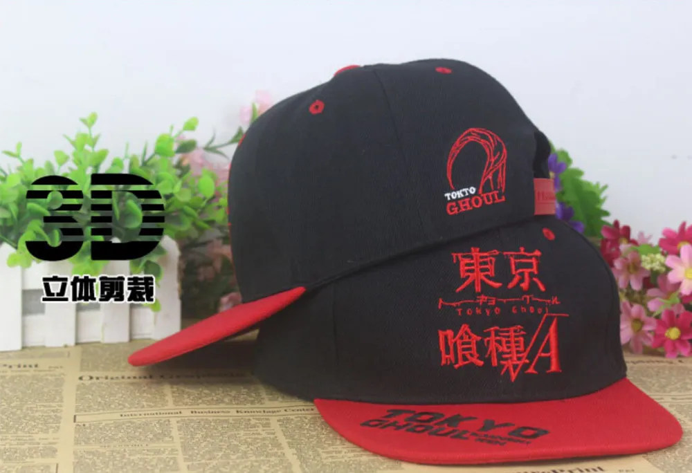 Горячая аниме, Токио, вампиры Ken Kaneki бейсболка с логотипом в стиле панк Регулируемый Для мужчин шляпа от солнца косплей подарок хип-хоп 3D вышивка