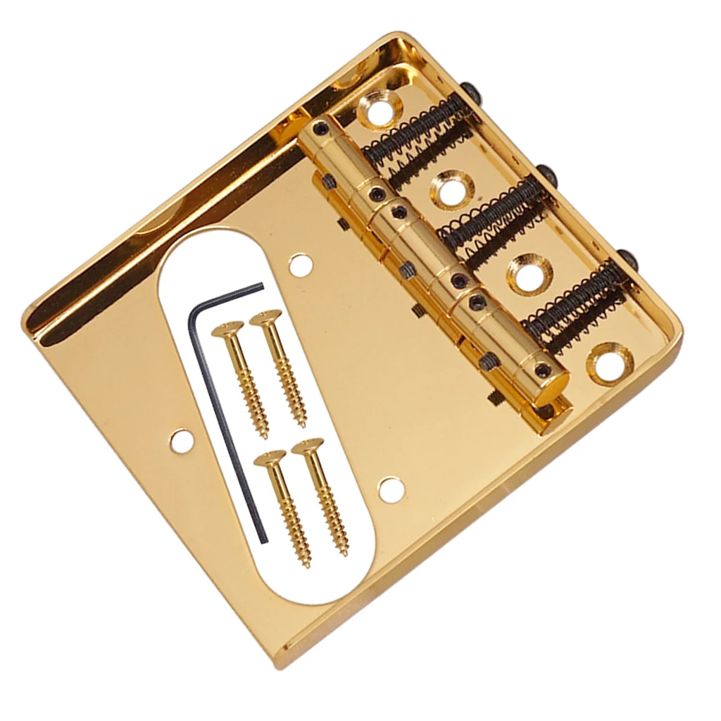3 String Electric Guitar Saddle Tremolo Fixed Bridge for TL TELE Telecaster Guitar