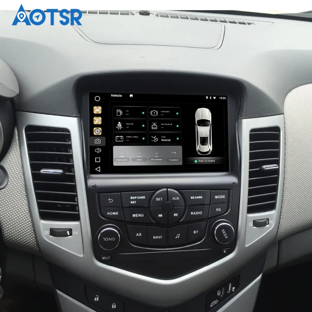 

8" Android 9.0 Car GPS Radio Player for Chevrolet Cruze 2008-2011 with Octa Core 4GB+32GB Auto Stereo Navi Multimedia Free Map