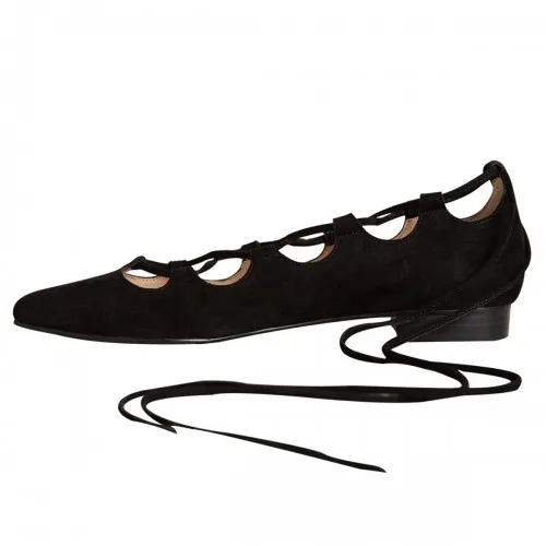 

2017 Flat With Women Sandals Lace Up Pointed Toe Custom Made Plus Size Chaussure Femme Zapatos Mujer Cheap Modest Ladies Shoes