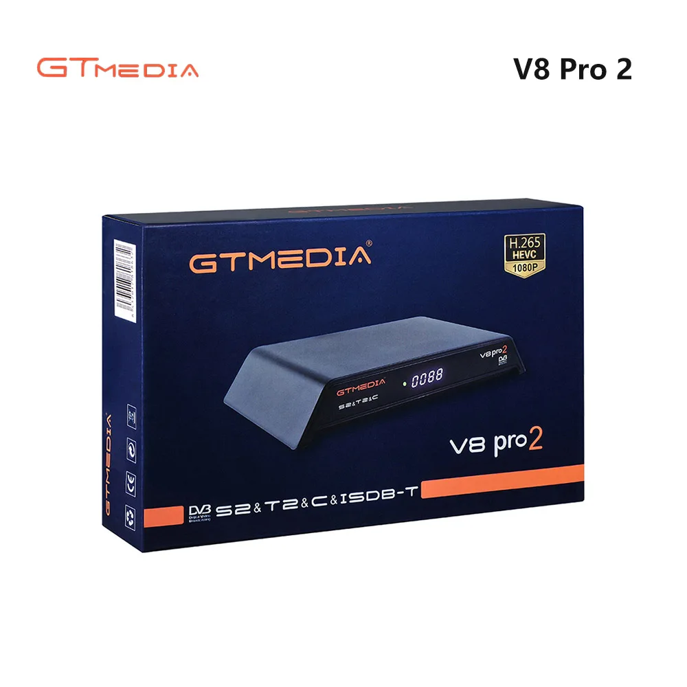 

HD Combo Receiver support DVB-S2 DVB-T2 DVB-C ISDB-T H.265 CS CCCamd Newcamd Powervu Biss IPTV RJ45 WiFi 3G GTMedia V8 Pro 2