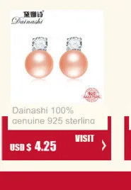 Dainashi new arrival 925 silver freshwater natural real pearls ear rings fine jewelry for women gifts