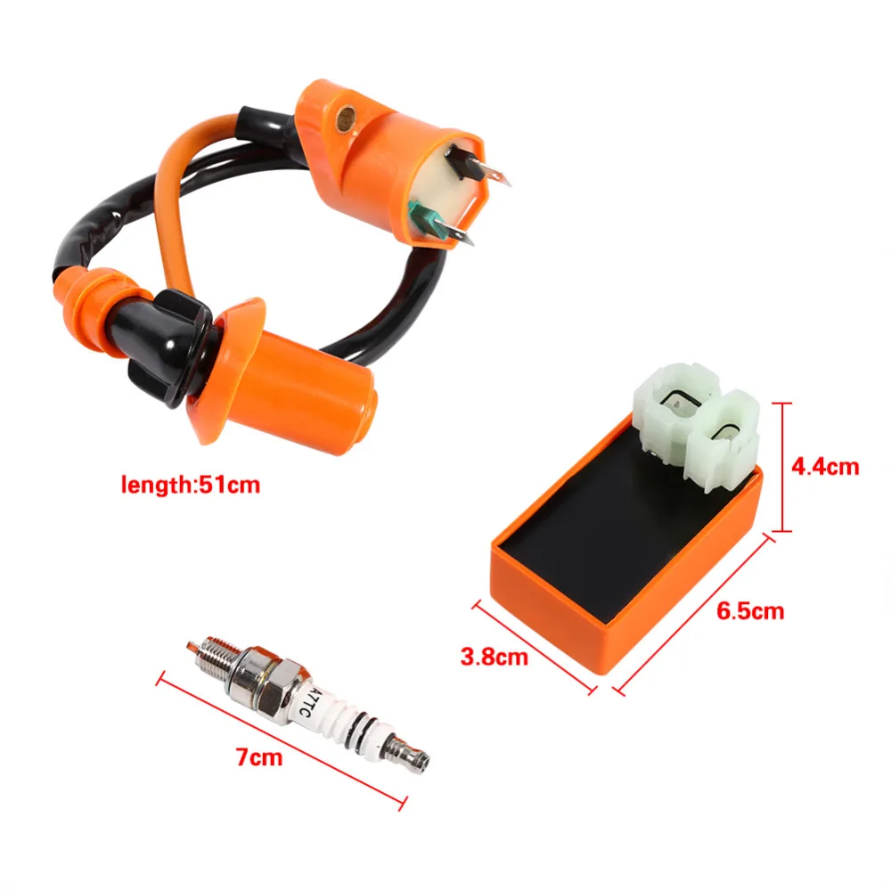 Авто-Стайлинг гоночный Производительность CDI свечи катушки зажигания Разъем для GY6 50CC 125CC 150CC ATV Скутер