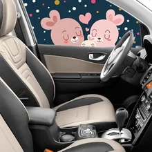 1 шт. милый мультфильм лобовое стекло автомобиля Защита от солнца тенты шторы стайлинга автомобилей сзади боковая Солнцезащитная шторка защиты окна