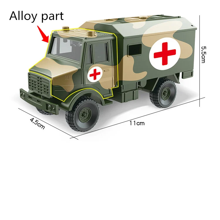 Детский Сплав ABS военная модель моделирование автомобиля Танк транспорт вертолет бронированный автомобиль литье под давлением подарок на день рождения набор игрушек - Цвет: 2.yi liao che