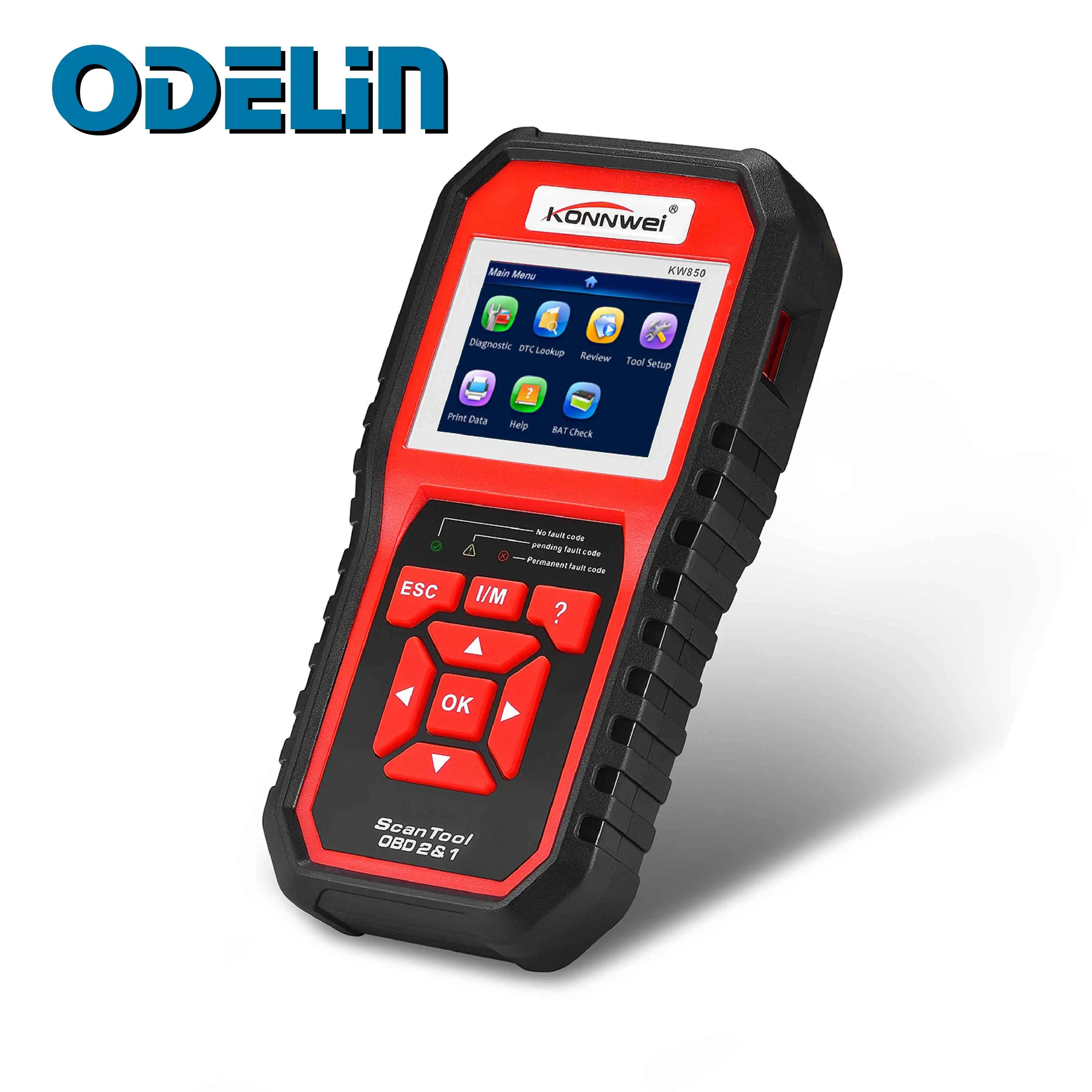 

KONNWEI KW850 OBD2 Scanner EODB CAN Auto Scanner Full Function Car Diagnostic Scan Tool Battery Tester