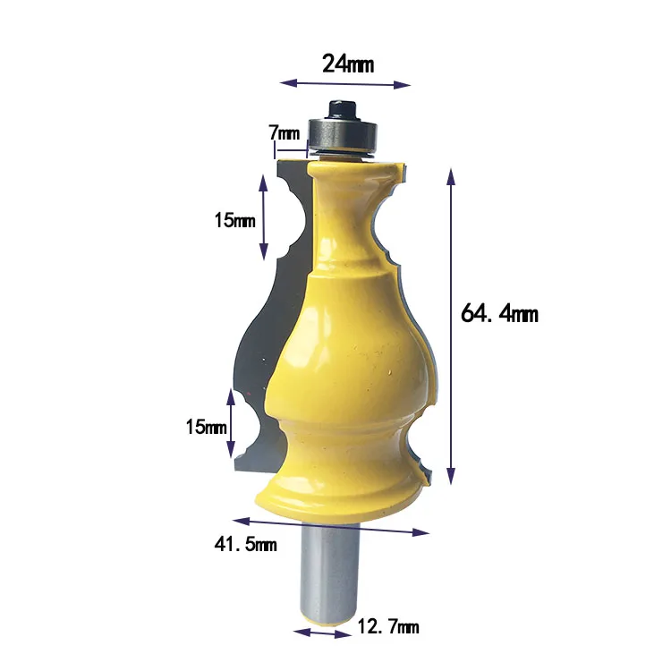 

1pc 1/2" Shank Large Elegant Picture Frame Molding Router Bit door knife Woodworking cutter Tenon Cutter for Woodworking Tools