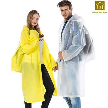 

Outdoor Hiking Fishing Rain Poncho Polyester Long Safe Cover Rain Raincoat Vandre Waterproof Raincoats Rain Gear WKR050
