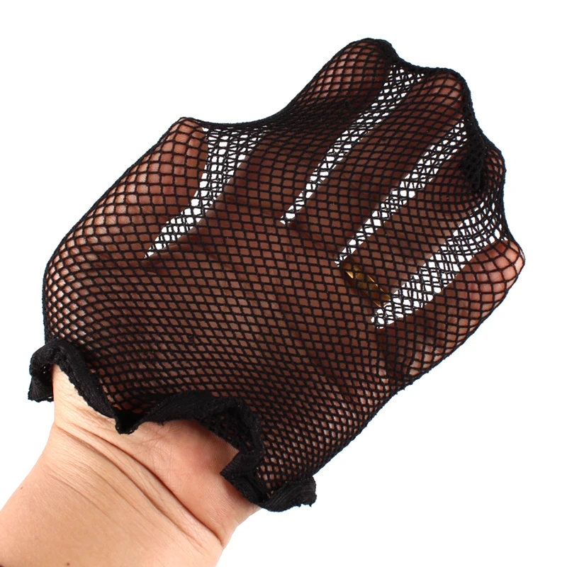 JOY&BEAUTY Hairnets Mesh Weaving Black Wig Hair Net Making Caps Weaving Wig Cap Hairnets Opend at One Ends Black 1Pcs