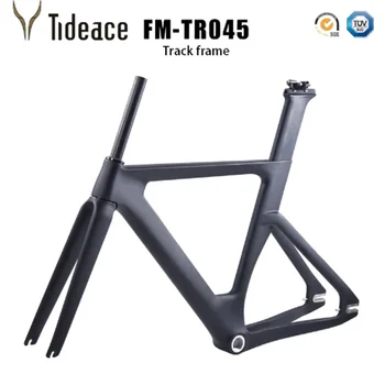 

China Carbon Track Frame Carbon Fiber Fixed Gear bike frame Carbon Racing Tracking bike Frameset 49/51/54cm with fork seatpost
