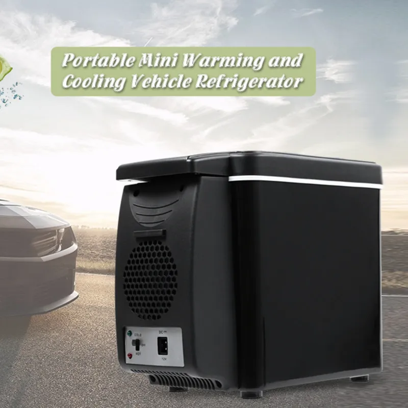 Car Refrigerator 6L Freezer Two Type Electrical Cooler Heater for Travel Hiking Camping Outdoor Dual-use Icebox Auto Fridge