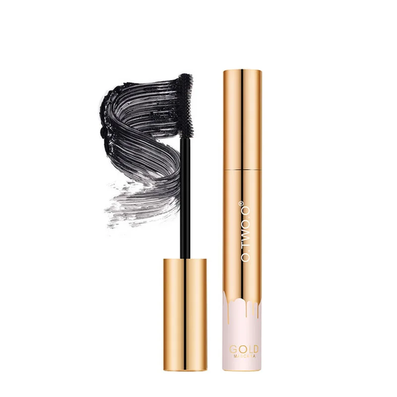 

Fashion Beauty Golden Tube Eye Shadow Mascara Fibers Lengthening Waterproof Curling Eyelash Makeup Tools Mascara Quick Dry