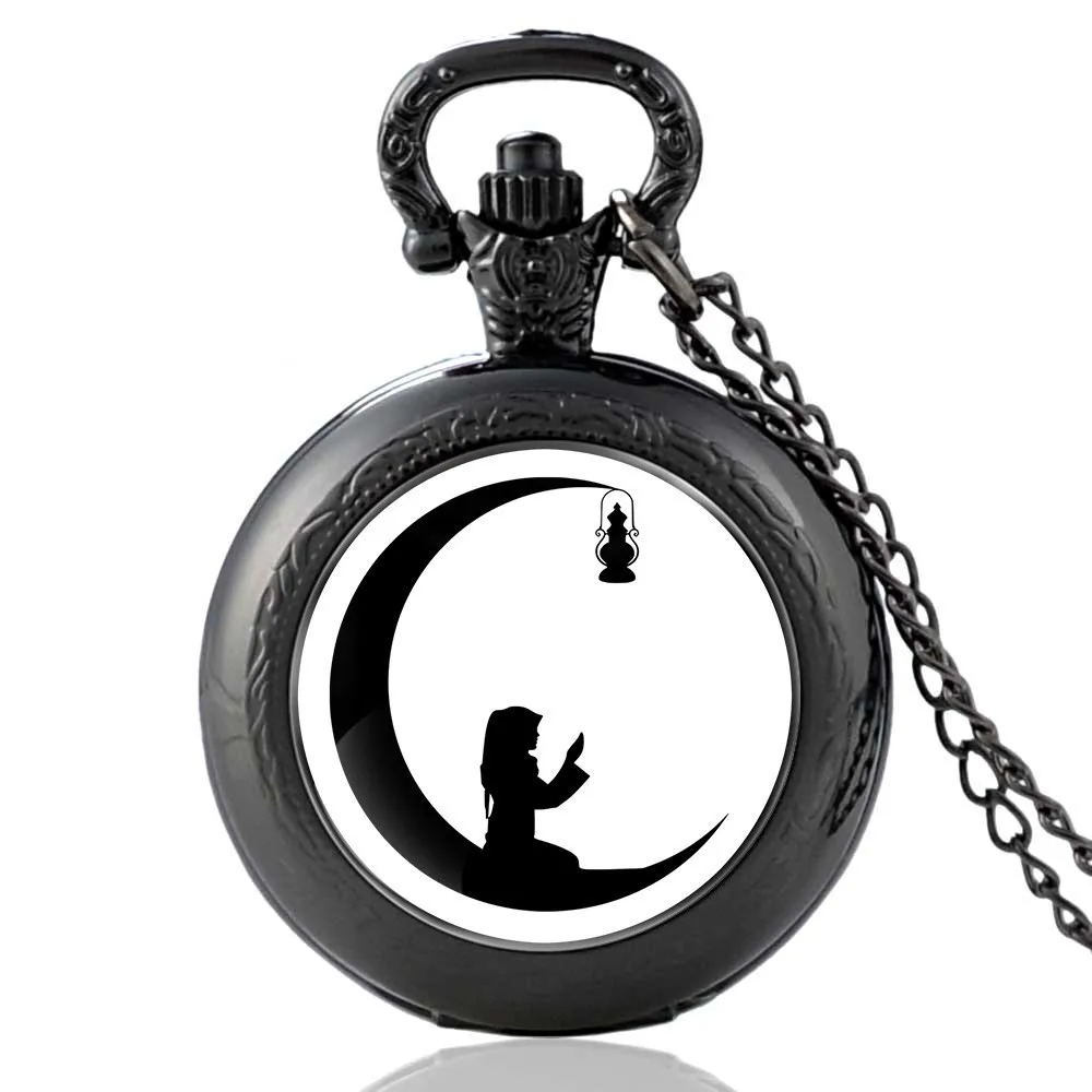 

Luxury Golden Flower Deer Carving Design Mechanical Pocket Watch FOB Waist Chain Steampunk Skeleton Hand Wind Mens Clock