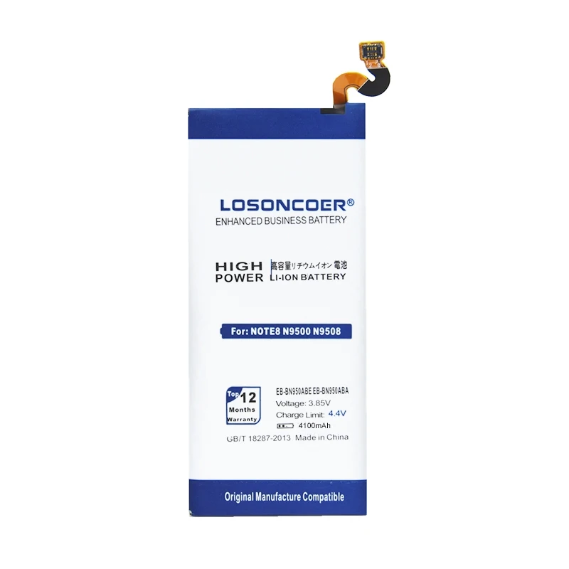 LOSONCOER 4100 мА/ч EB BN950ABE Батарея для samsung GALAXY Note 8 N950W N950F N950FD N9500 N9508 N950D N950J N950N N950U подарок