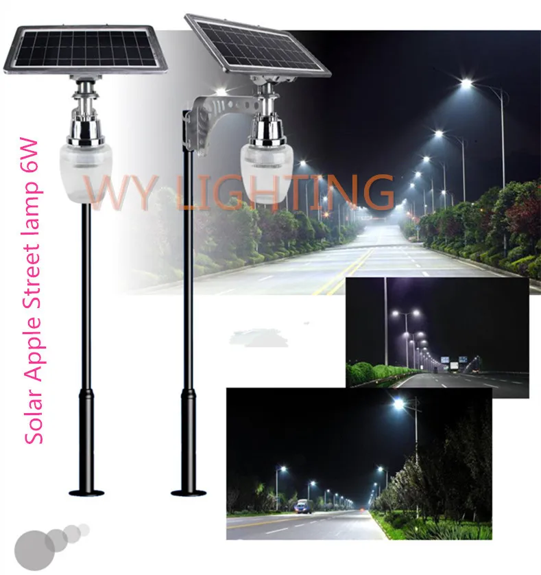 Us 189 05 5 Off 6w Solar Powered Led Street Light Microwave Motion Sensor Yard Lamp Intergrated Outdoor Lighting Garden Wall In