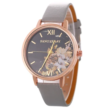 

2020 New Brand Women Camellia Watch Casual Leather Wrist Watches Women watch Dress Ladies Quartz Watch Clock reloj mujer saat
