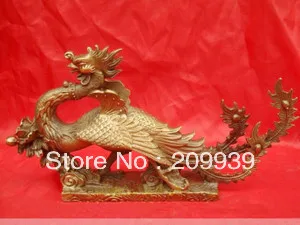 

dh 001 Chinese Brass Sculpture Phoenix Feng shui Statue (A0321)