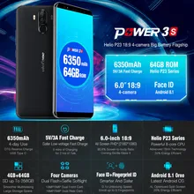 Usb HiFi музыкальный плеер MP3 walkman воспроизводитель mp3 плеер 6350 мАч 6,0 HD Ulefone power 3s смартфон 4G