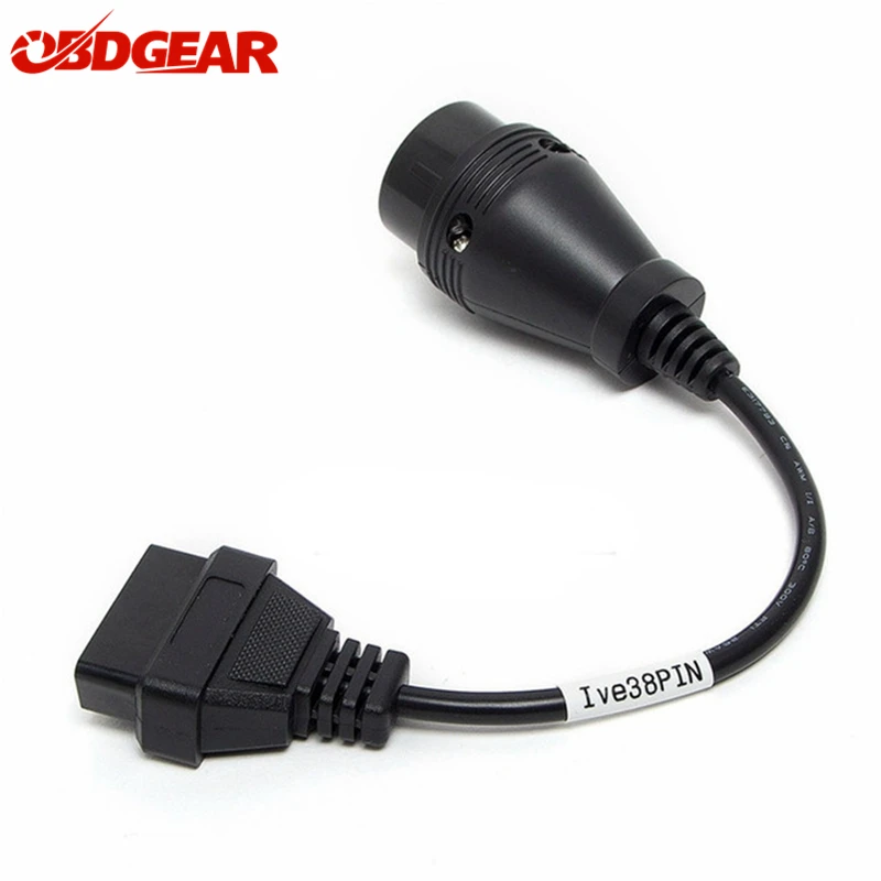 OBD2 Diagnostic Cable for IVECO 38Pin Connector to 16Pin Female OBD2 Truck Cable Diagnostic Tool OBD2 Connector for IVECO 38 Pin