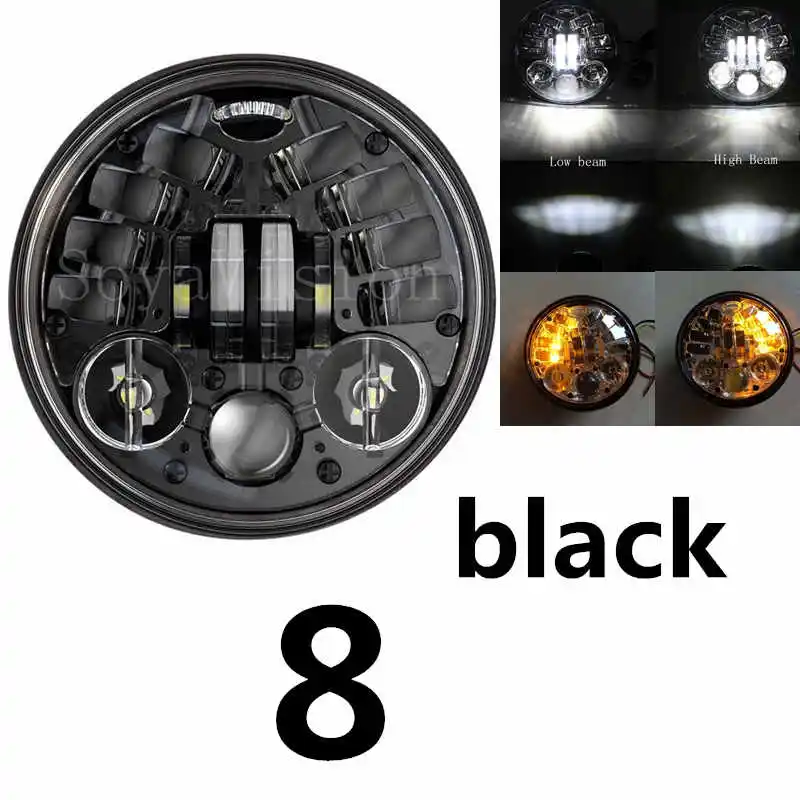 5 3/" светодиодные фары мотоцикла для светодиодных фар DRL angel eye led 5,75" для sportster 883